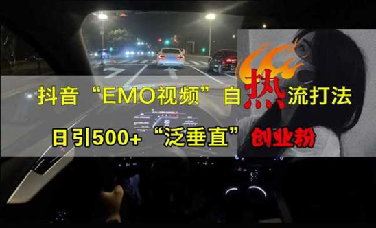 抖音EMO视频自热打法，日引流500+-副业社